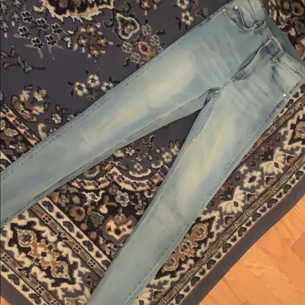 Cheap Monday high rise skinny jeans light wash